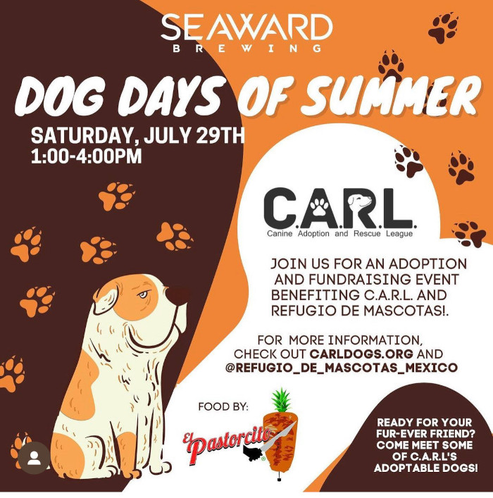 Seaward Brewing - Dog Days of Summer -Canine Adoption and Rescue League ...